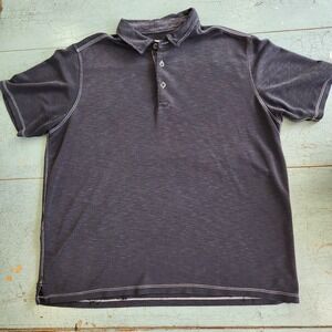 Tommy Bahama Polo Shirt Mens XL Gray Model Marlin Logo Soft Touch Preppy